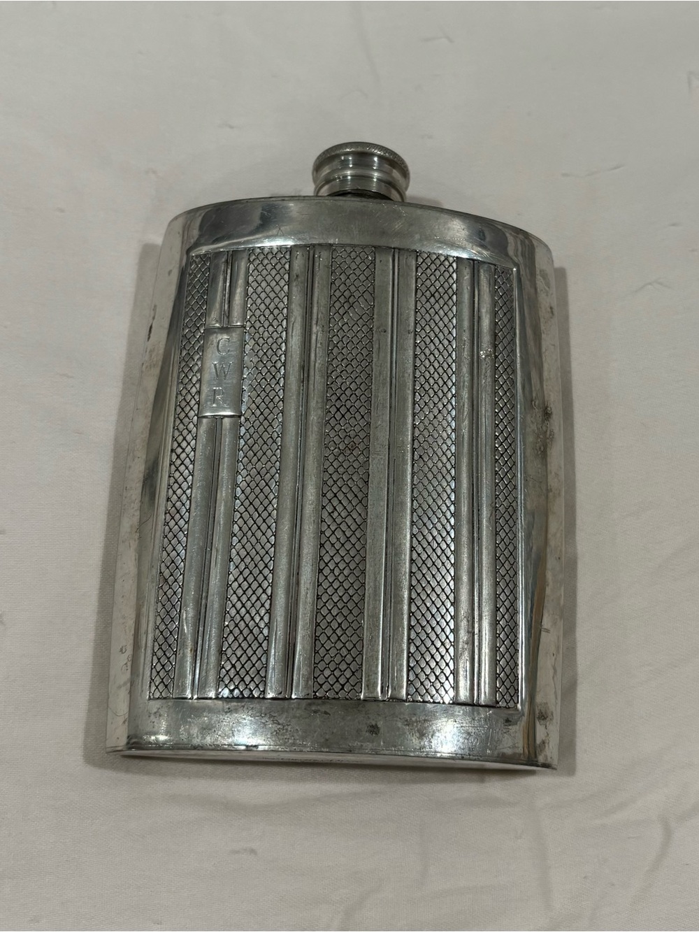 Pinder Bros Silver English Pewter Sheffield England Flask — 6 oz